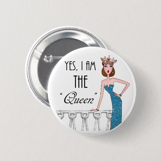 Yes、私は「女王」 缶バッジ (正面&裏面)