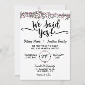 yes!結婚式招待状 招待状 (正面)