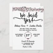 yes!結婚式招待状 招待状 (正面/裏面)