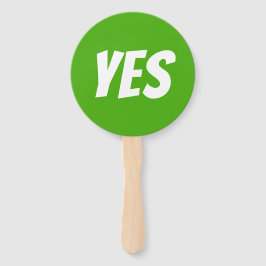Yes/緑の赤いクイズのゲーム看板なし ハンドファン