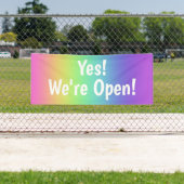 Yes!開いた！レインボーバナー 横断幕 (インサイチュ)