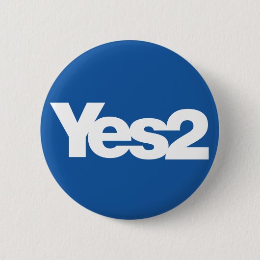 Yes 2の独立のためのスコットランドの国民投票のスコット 缶バッジ (正面)