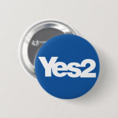 Yes 2の独立のためのスコットランドの国民投票のスコット 缶バッジ (正面&裏面)