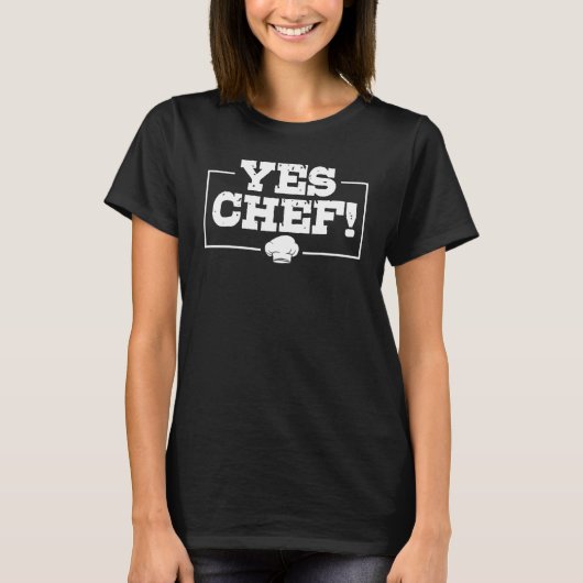 Yes Chef Cooking  Expert Cook Culinary Graphic Tシャツ (正面)
