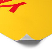 YES, CHEF! – Funny Kitchen Poster ポスター (角)