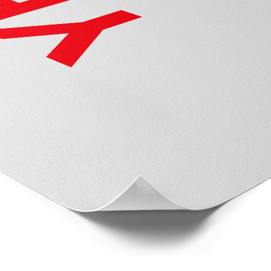 YES, CHEF! – Funny Kitchen Poster ポスター (角)