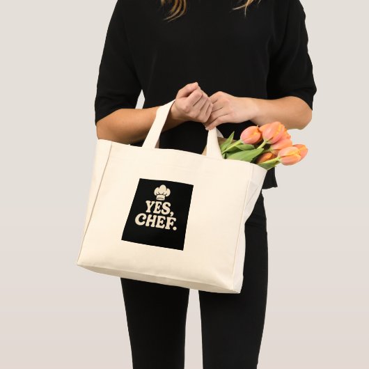 YES CHEF Kitchen Quote Tote Bag ミニトートバッグ (正面(商品))