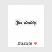Yes、Daddy Vinyl Holographic Sticker シール (シート)