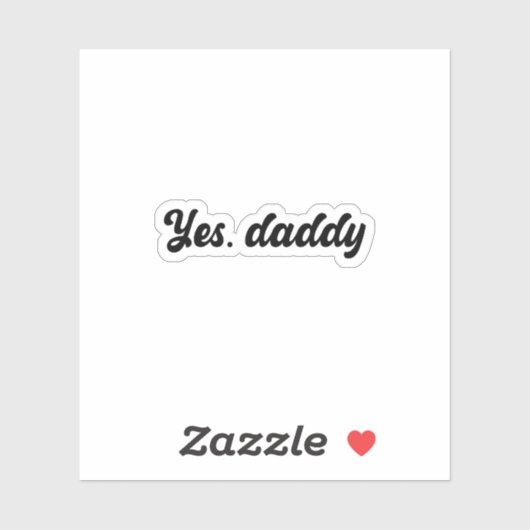 Yes、Daddy Vinyl Holographic Sticker シール (シート)