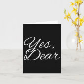 Yes Dear My Valentine My One And Only I Love You  カード (黄色い花)