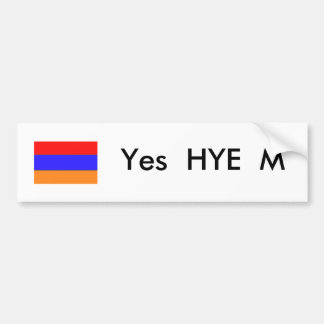 Yes Hye M -バンパーステッカー バンパーステッカー