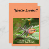 Yes Iのかみ傷の暗殺者虫 招待状 (正面/裏面)