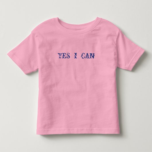 YES Iはできます トドラーTシャツ (正面)