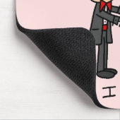 YES Iは新郎新婦のTシャツおよびギフトします マウスパッド (コーナー)