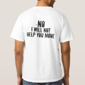Yes Iは重い事を持ち上げることができます Tシャツ (裏面)