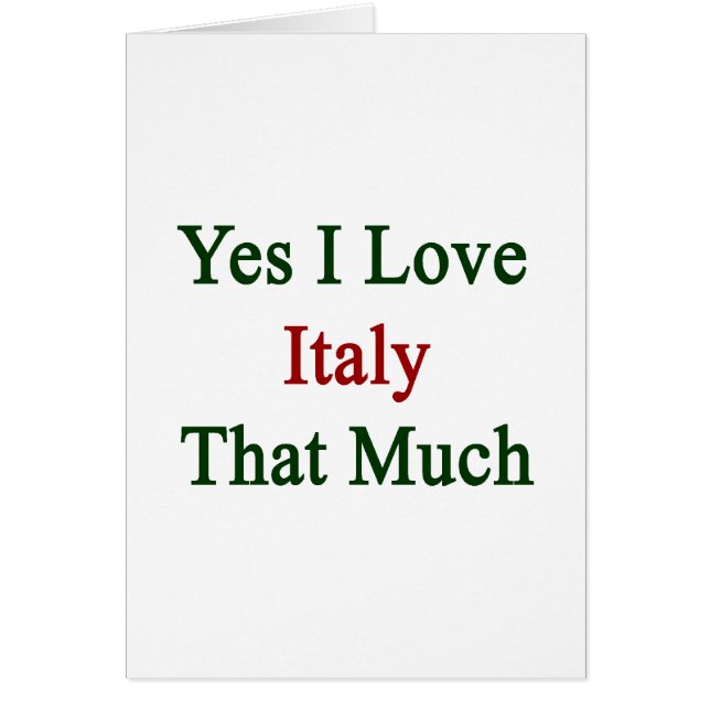 Yes I愛イタリア多く (正面)