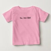 Yes, I am a BOY! ベビーTシャツ (正面)