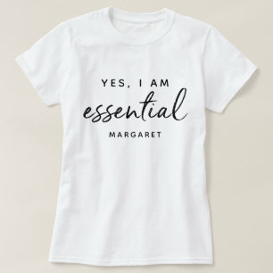 Yes、I Am Essential Front Line Employee(最重要フロント·ライン Tシャツ
