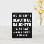 Yes I Do Have A Beautiful Daughter Gun Shovel Alib カード (黄色い花)