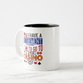 Yes I Have a Retirement Plan Casino Gambler ツートーンマグカップ (正面左)