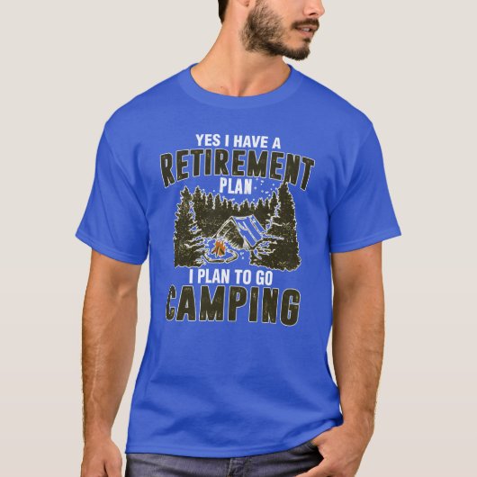 Yes I Have a Retirement Plan I Plan on Camping boy Tシャツ (正面)