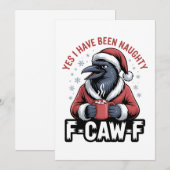 Yes I Have Been Naughty F-Caw-F Funny Christmas  セーブザデート (正面/裏面)