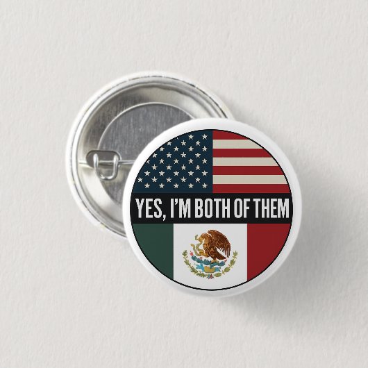 Yes, I’m Both of Them– Proud Dual Identity Citizen 缶バッジ (正面&裏面)