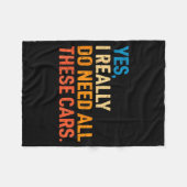 Yes I Really Do Need All These Funny Car Mechanic フリースブランケット (正面(横))