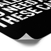 Yes I Really Do Need All These Funny Car Mechanic ポスター (角)