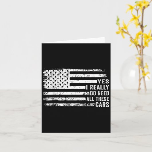 Yes I Really Do Need All These Funny Garage Mechan カード (黄色い花)