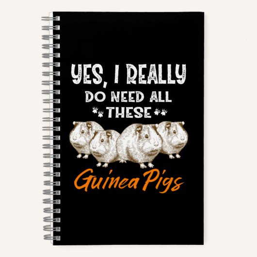 Yes, I Really Do Need All These Guinea Pigs ノートブック (正面)