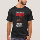 Yes i really do need ferrets otter tシャツ (正面)