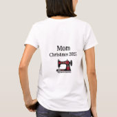 YES, I SEW NO, I WON'T HEM YOUR PANTS おかしなソーイング Tシャツ (裏面)