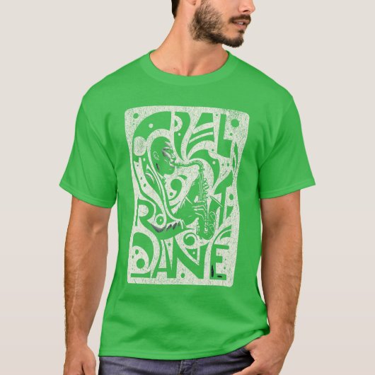 Yes I Speak Coltrane Jazz Music Lover boy retro Tシャツ (正面)