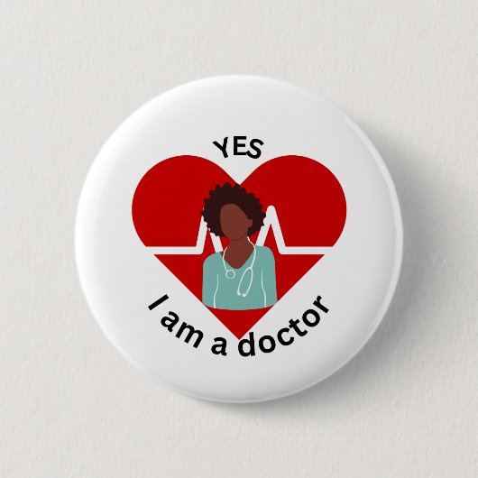 Yes, I'm a Doctor 缶バッジ (正面)