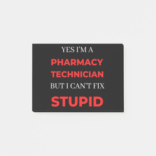 Yes I'm A Pharmacy Technician But I Can't Fix ポストイット (正面)