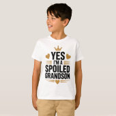 Yes, I'm a Spoiled Grandson Tシャツ (正面フル)