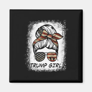Yes I'm A Trump Girl Get Over It - トランプ選挙 マグネット