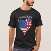 Yes, I'm Both Of Them Half American Half British H Tシャツ (正面)