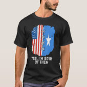 Yes, I'm Both Of Them Half American Half Somalis H Tシャツ (正面)