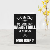 Yes I'm Tall I Don't Play Basketball Do You Play M カード (黄色い花)