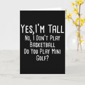 Yes I'm Tall No I Don't Play Sketll Tall People 1 カード (黄色い花)