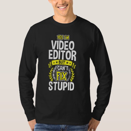 Yes、I'm Video Editor Tシャツ (正面)