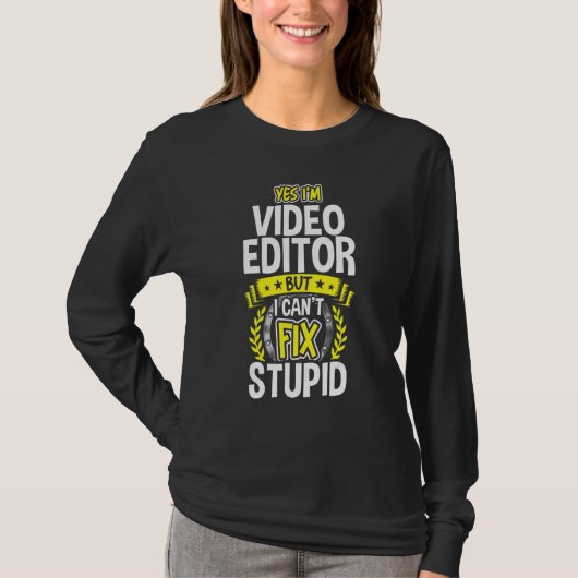 Yes、I'm Video Editor Tシャツ (正面)