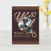 Yes!ISロケット科学グリーティングカード カード (黄色い花)