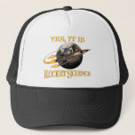 Yes、It It Is Rocket Science Hat キャップ<br><div class="desc">自分が何をしているかに詳細して説明するのに飽きた？会話を開始する前に終了するには、これを使用します。</div>