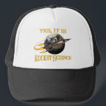 Yes、It It Is Rocket Science Hat キャップ<br><div class="desc">自分が何をしているかに詳細して説明するのに飽きた？会話を開始する前に終了するには、これを使用します。</div>