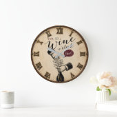 Yes It's Wine O'Clock ラージ壁時計 (ホーム)
