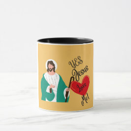 "Yes, Jesus Loves Me" Yellow  マグカップ