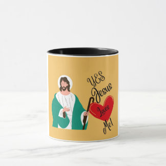 "Yes, Jesus Loves Me" Yellow  マグカップ